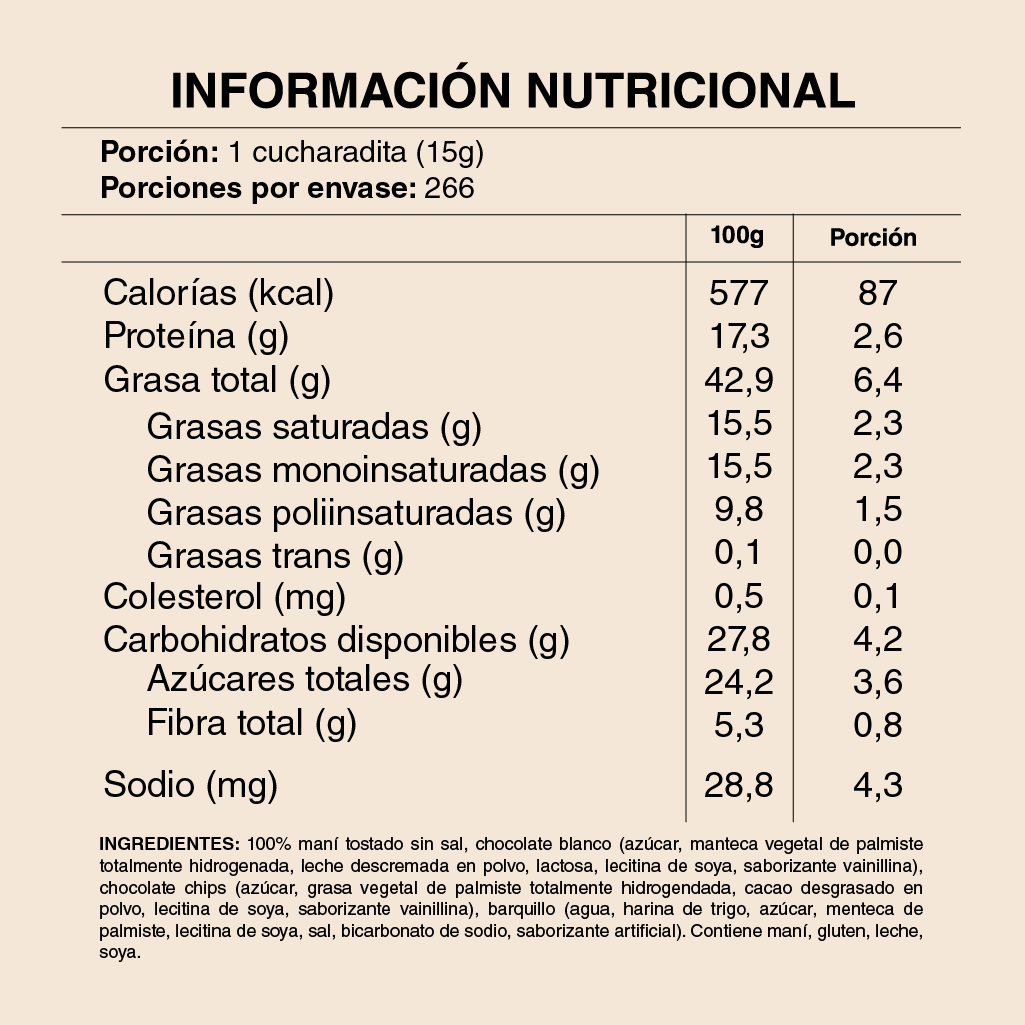 MANTEQUILLA DE MANI BOMBOM – BALDE 4 kilos