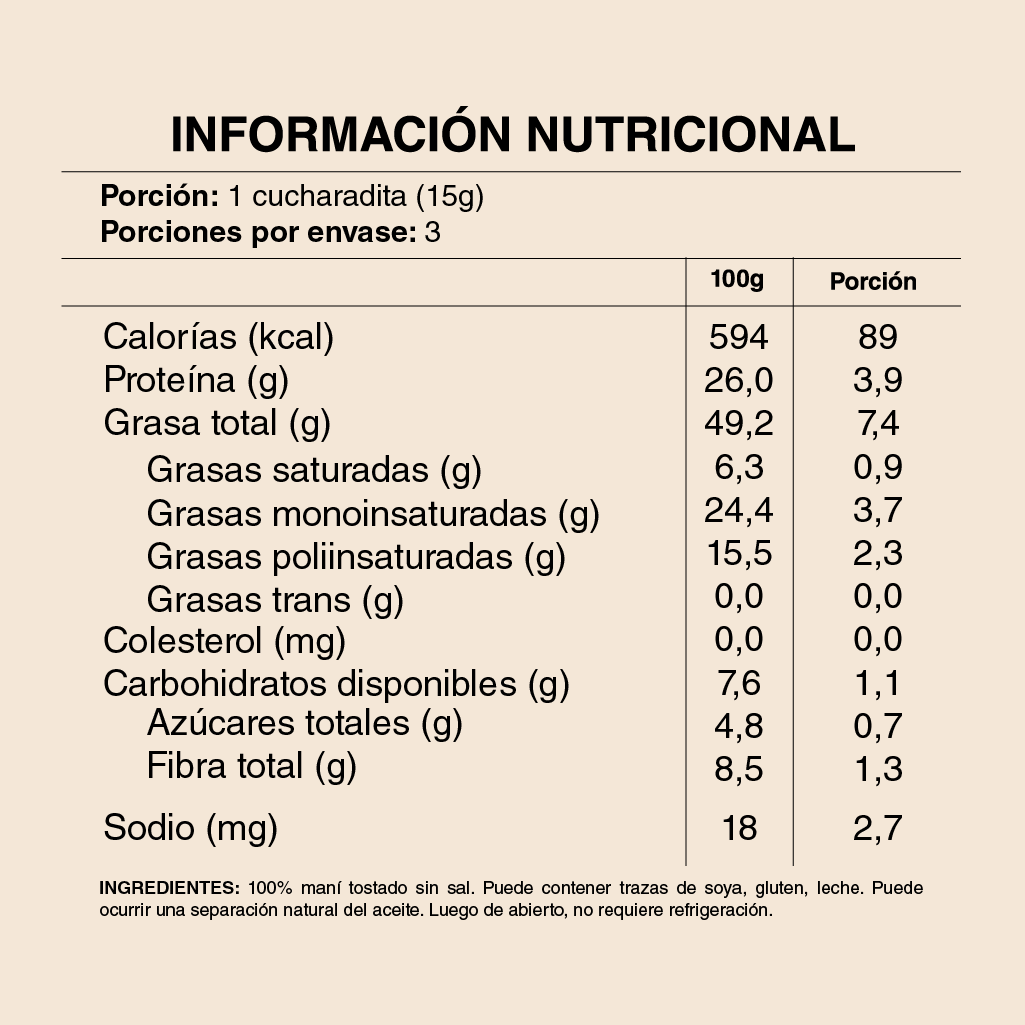Caja 5 POUCH 60 gramos Natural