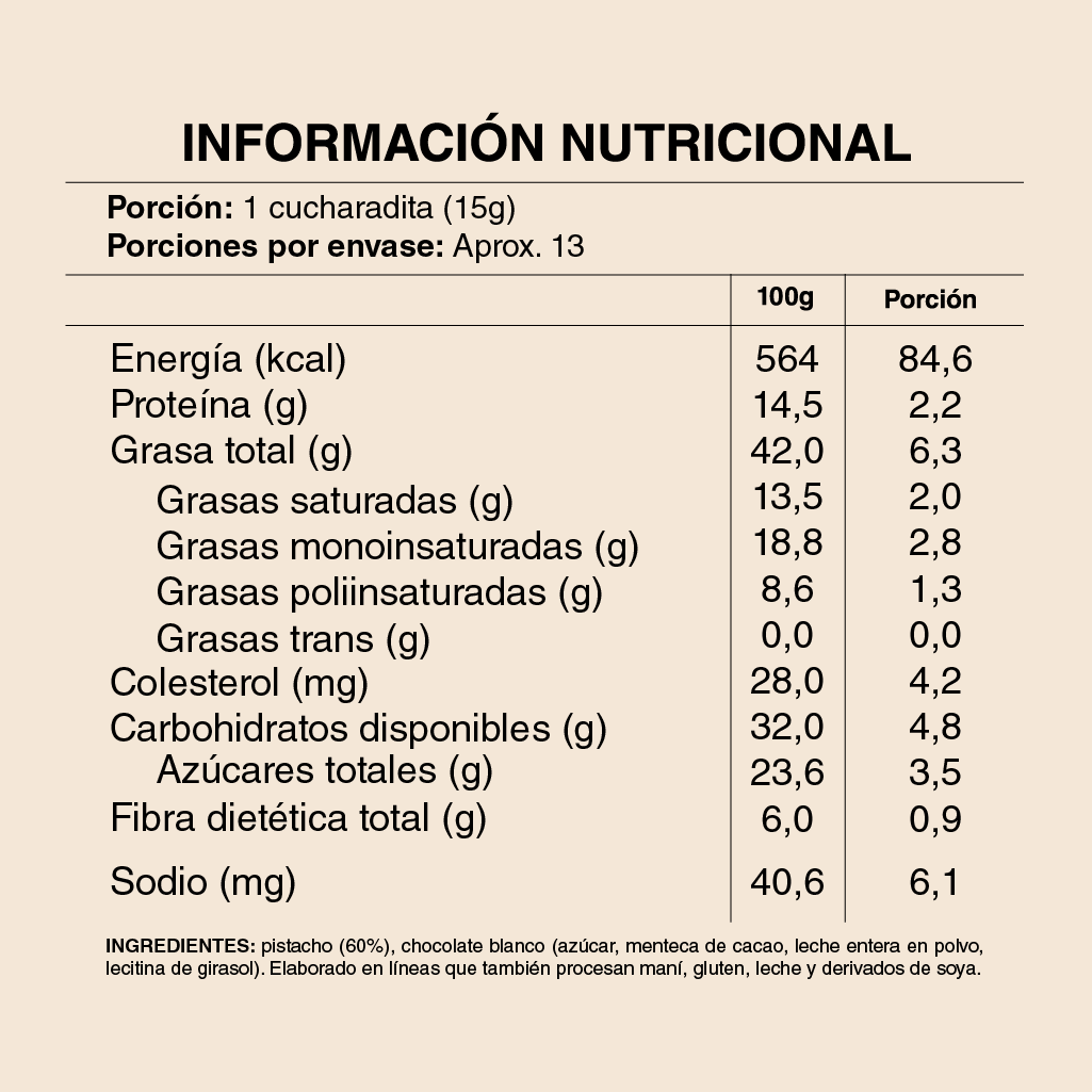 MANTEQUILLA "PISTACHA" 200 GRAMOS