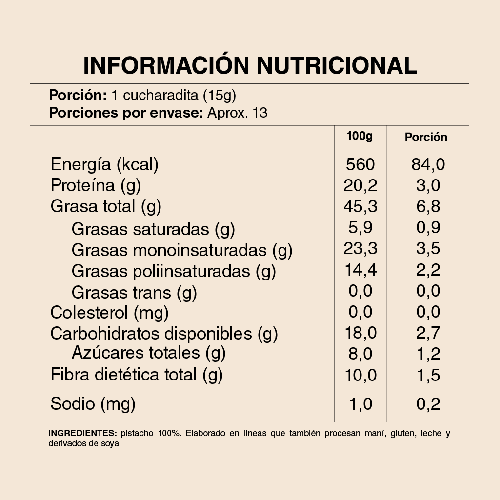 MANTEQUILLA PISTACHOS 200 gramos