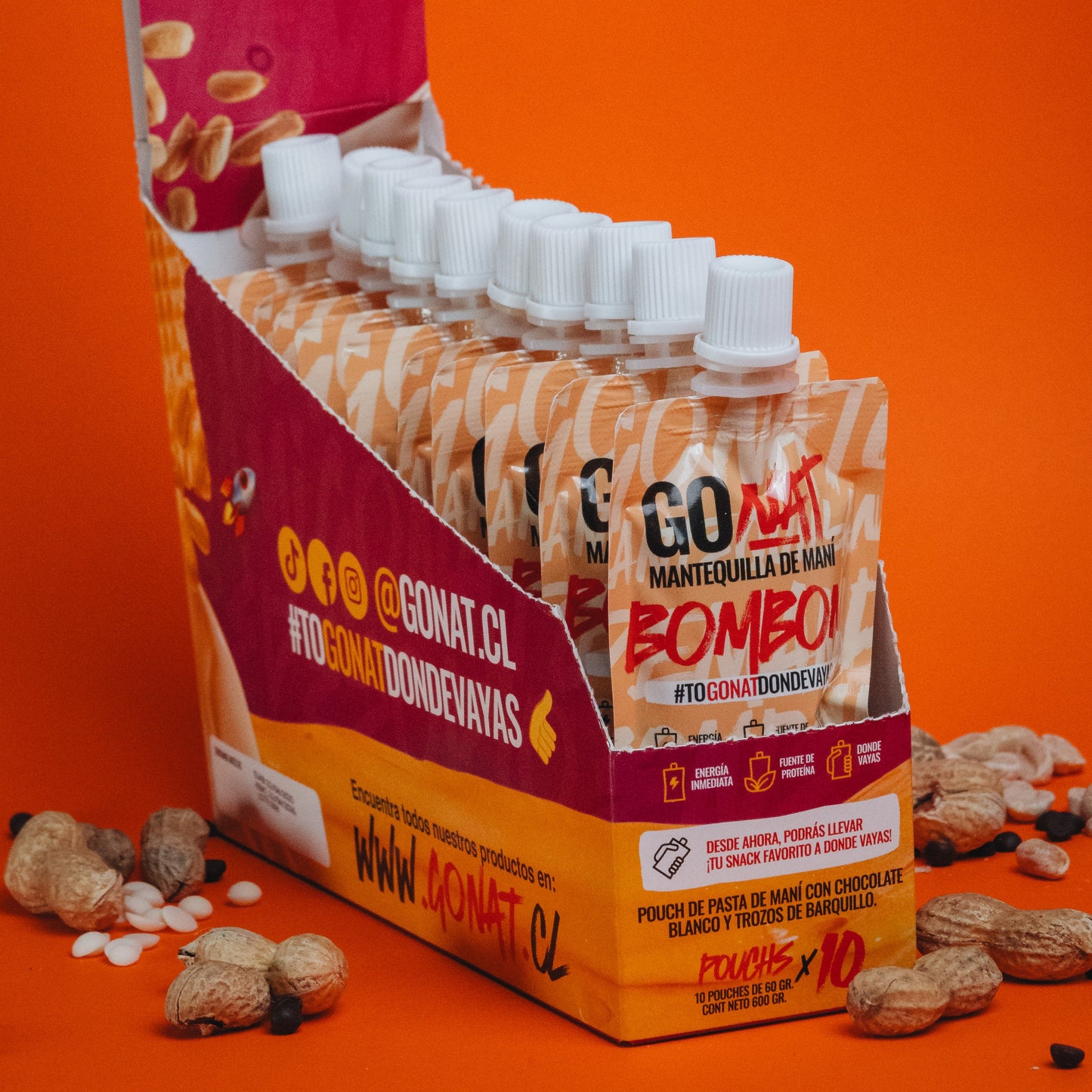 DISPLAY 10 POUCH 60 GRAMOS BOMBOM