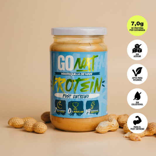 MANTEQUILLA DE MANI PROTEIN SIN AZUCAR 350 GRAMOS