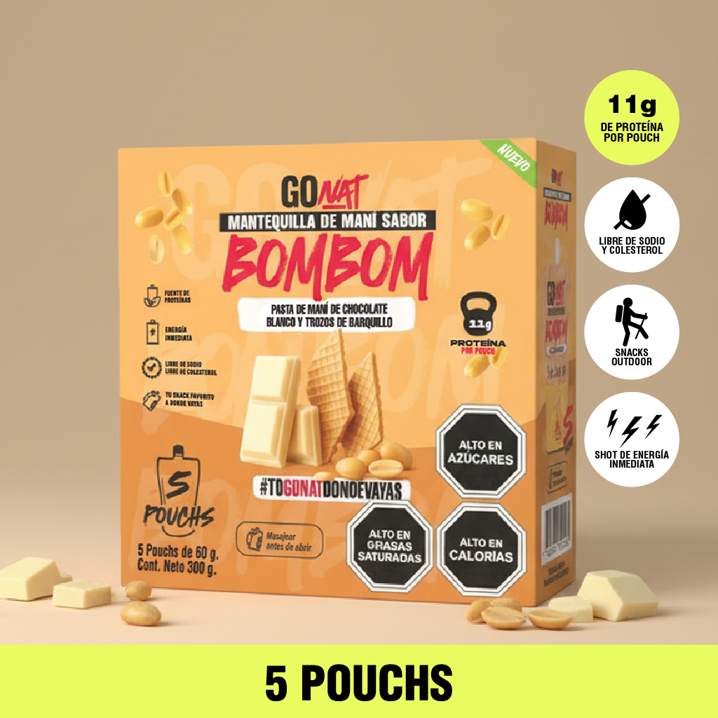 Caja 5 POUCH 60 gramos BOMBOM