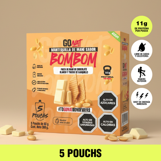 Caja 5 POUCH 60 gramos BOMBOM