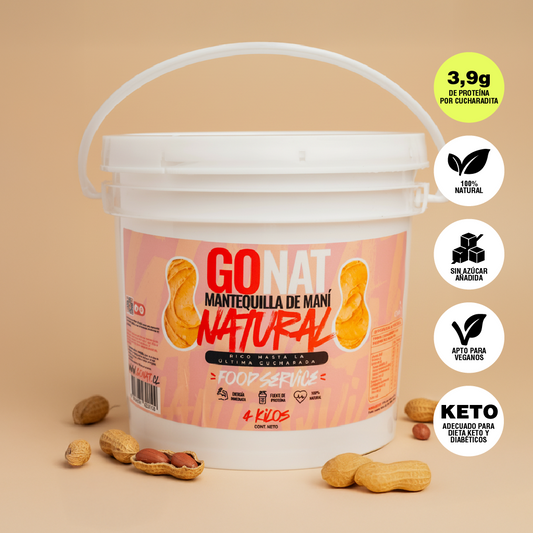 MANTEQUILLA DE MANI NATURAL – BALDE 4 kilos