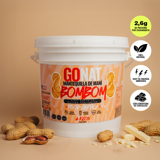 MANTEQUILLA DE MANI BOMBOM – BALDE 4 kilos