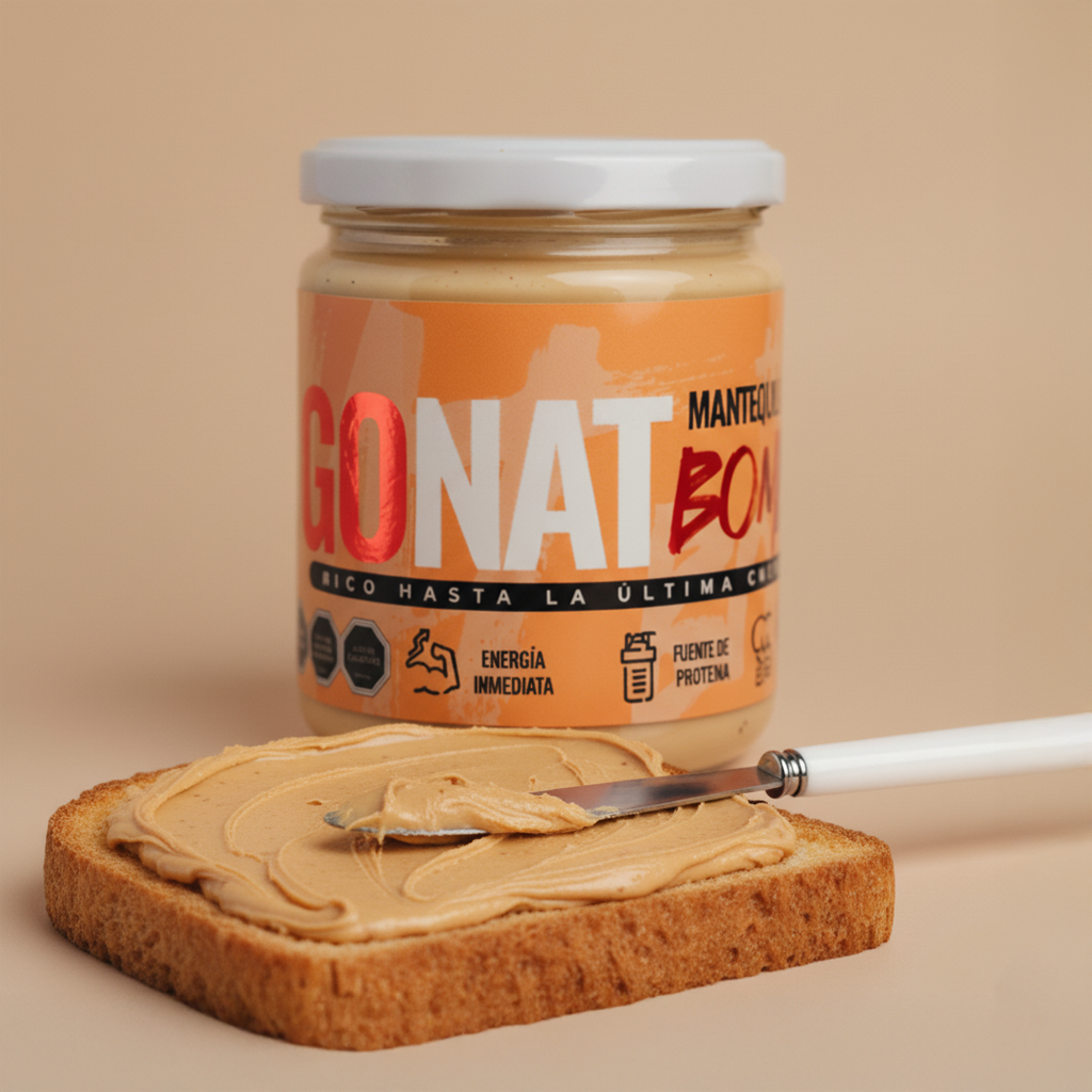 MANTEQUILLA MANI BOMBOM – FRASCO DE VIDRIO 420 gramos