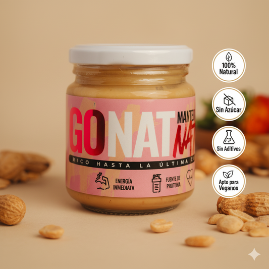 MANTEQUILLA DE MANI NATURAL – FRASCO DE VIDRIO 420 gramos