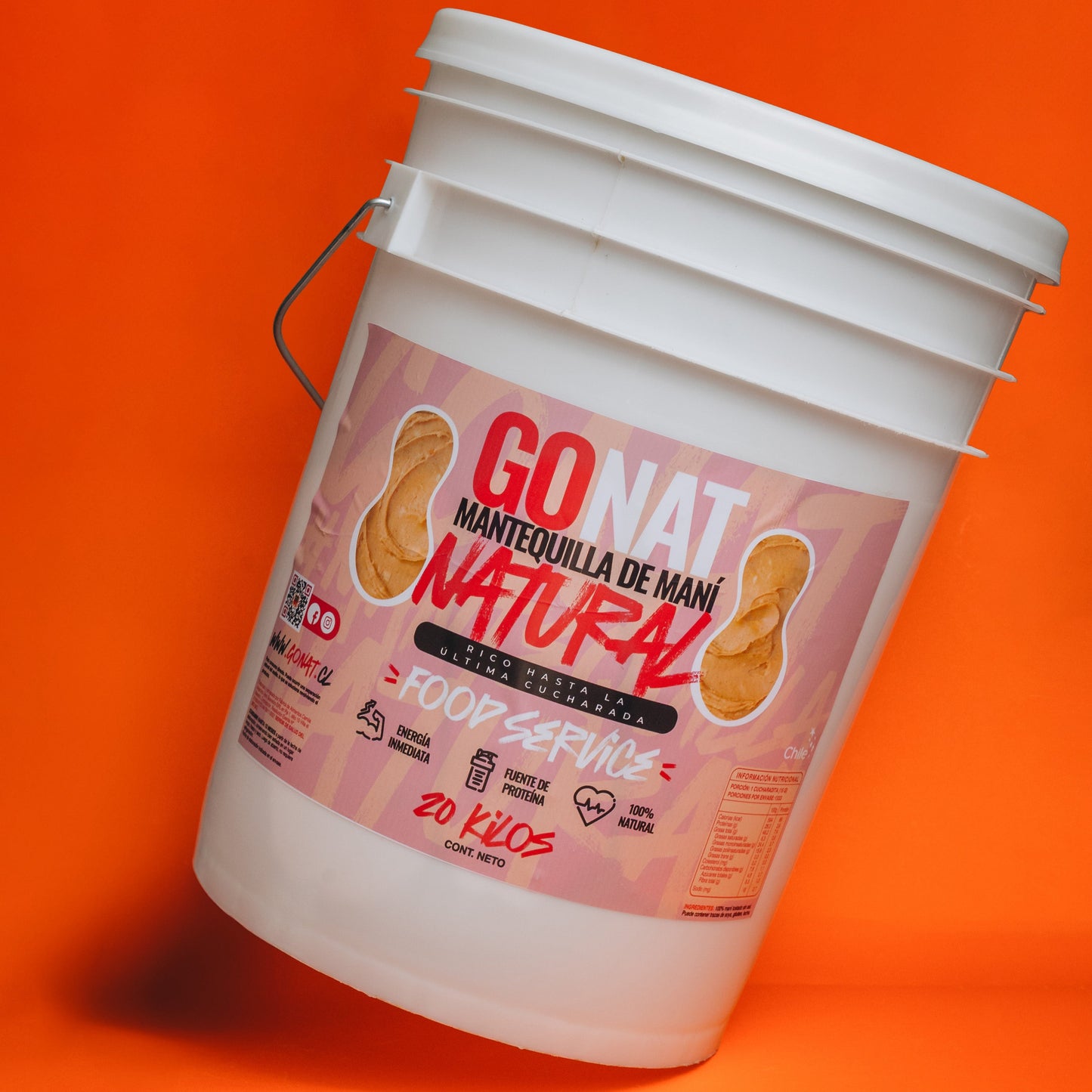 MANTEQUILLA DE MANI NATURAL – BALDE 20 kilos