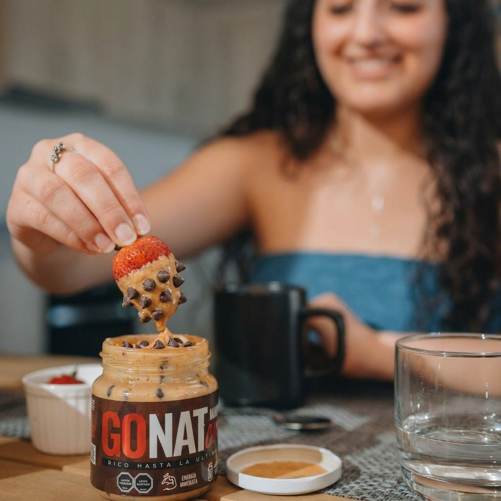 MANTEQUILLA MANI CHOCO CHIPS – FRASCO DE VIDRIO 420 gramos